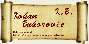 Kokan Bukorović vizit kartica